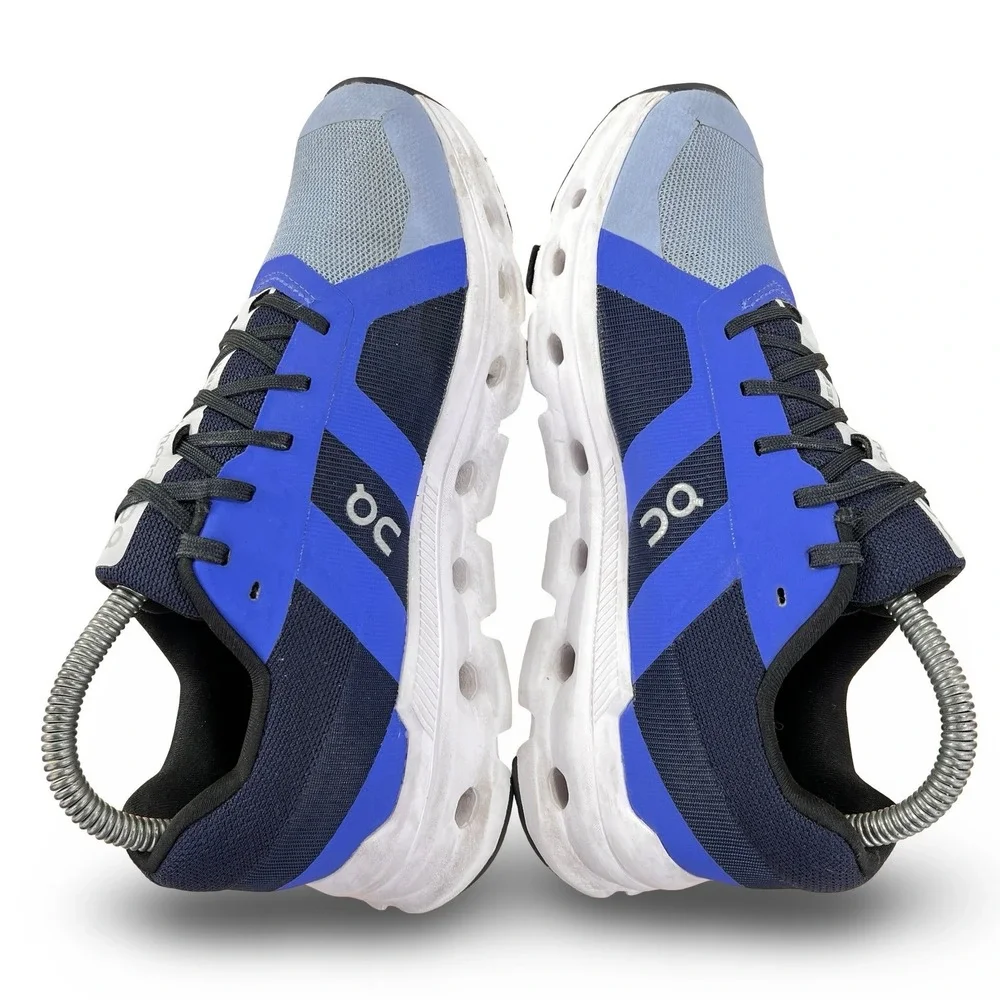 On Cloudrunner Running Shoes Womens Size 7 Blue Grey CloudTec Athletic Sneakers
